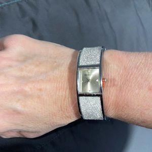 NWOT. Silver Bangle Watch.As Is. Still has plastic in stem. MUST BE BUNDLED